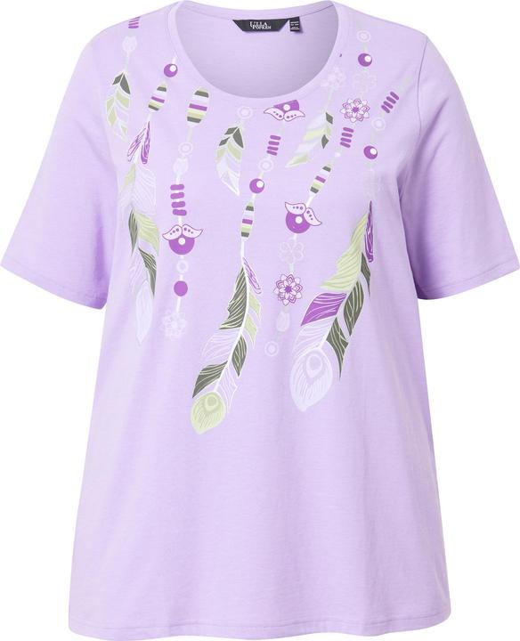 Produktbild Ulla Popken T-Shirt, Federn, A-Linie, Rundhals, Halbarm (46, 48)