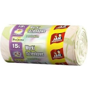 JAN Niezbędny Garbage Bags Garbage Bags Garbage Bags Garbage Bags Bag Sack Waste Garbage Set Of 26 15 L (26x, 15 l) (41948176)