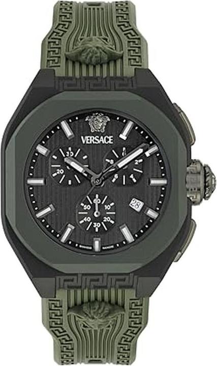Produktbild Versace Elegantes und modisches Chronographenarmband mit Leuchtziffern und Schweizer Uhrwerk (Chronograph, 44 mm)