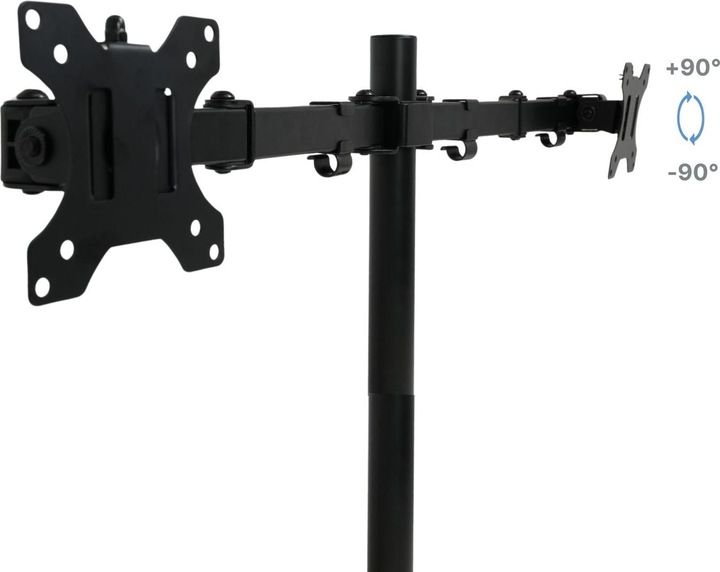 Produktbild Hermex Monitorarm 2 Monitore Doppel-Monitorhalterung Tischhalterung (Tisch, 27")
