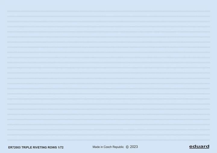 Produktbild Eduard Triple riveting rows 1/72
