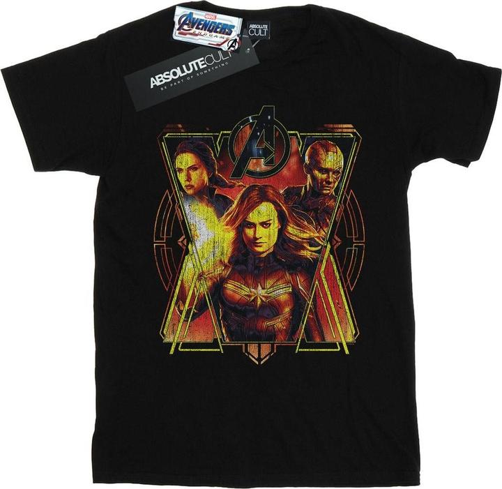 Mens Avengers Endgame Distressed Sunburst T-Shirt (XXL)