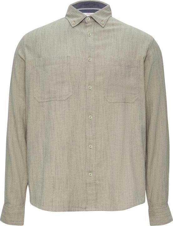 Produktbild S.Oliver Hemd Regular Fit: Strukturiertes Hemd mit Fischgratmuster (XL)