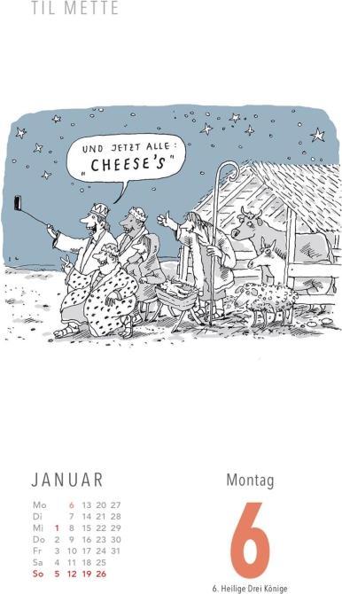 Produktbild Fiese Bilder Cartoons für jeden Tag 2025: Tageskalender