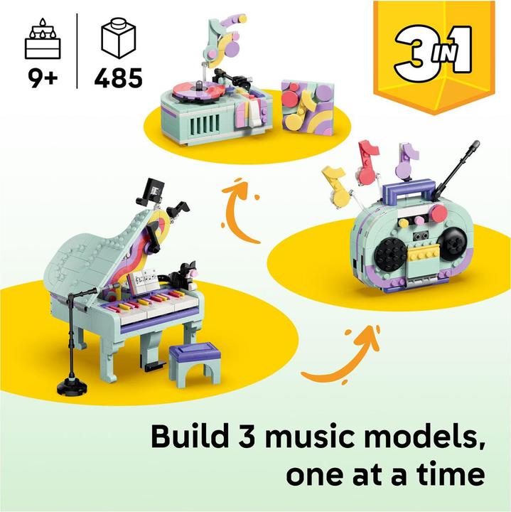 Produktbild LEGO Deko-Klavier mit Katze (31392, LEGO Creator Expert)