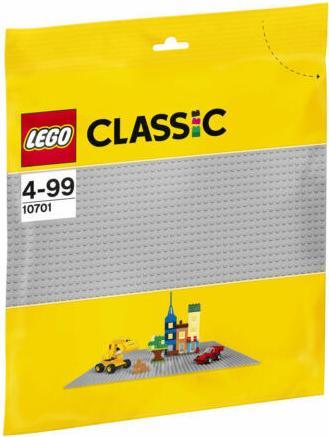 Productafbeelding LEGO 2X Grondplaat Grijs Bouwbord 10701 Bouwbord Classic 38x38 NIEUW (10701, LEGO Accessoires)