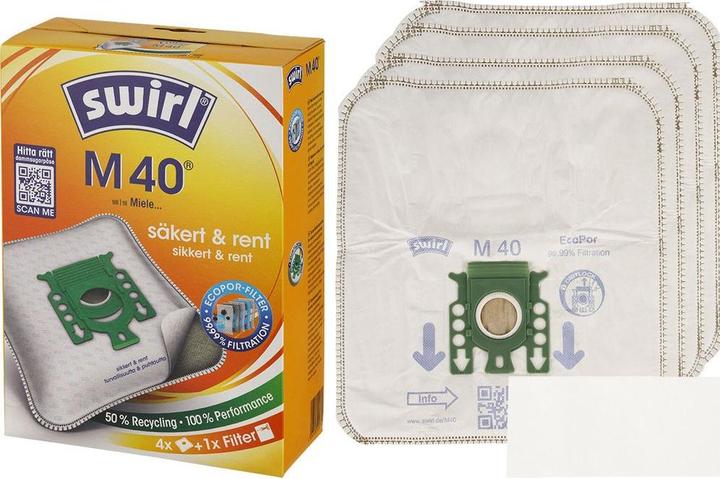 Actual product image Swirl 3 x M40 Staubsauger Beutel für Miele Hoover (3 x)