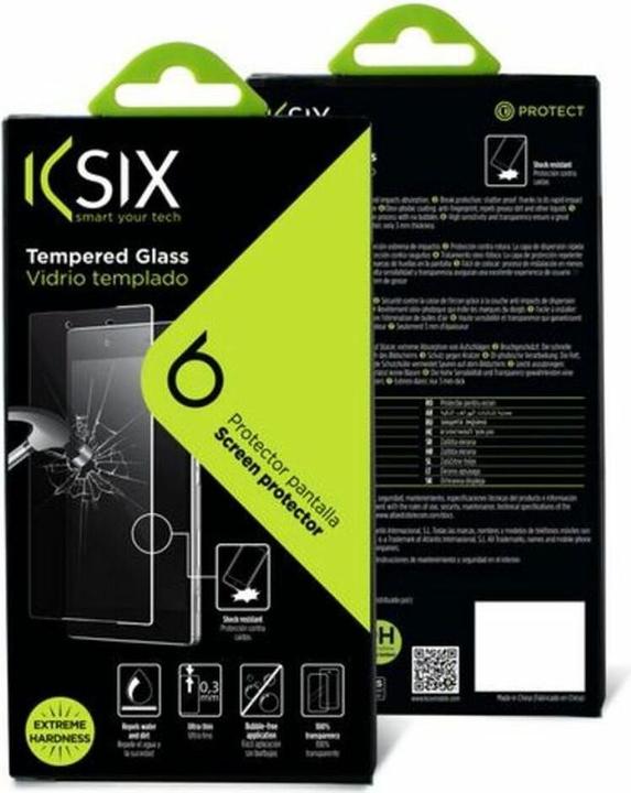 Actual product image KSIX Extreme Screen Protector Tempered Glass 9H (1 pcs., Apple iPhone 6)