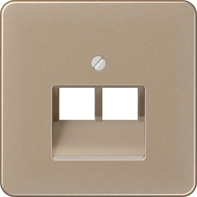 Actual product image JUNG Central plate UAE/IAE 2f CD go/brz glz CD569-2UAGB