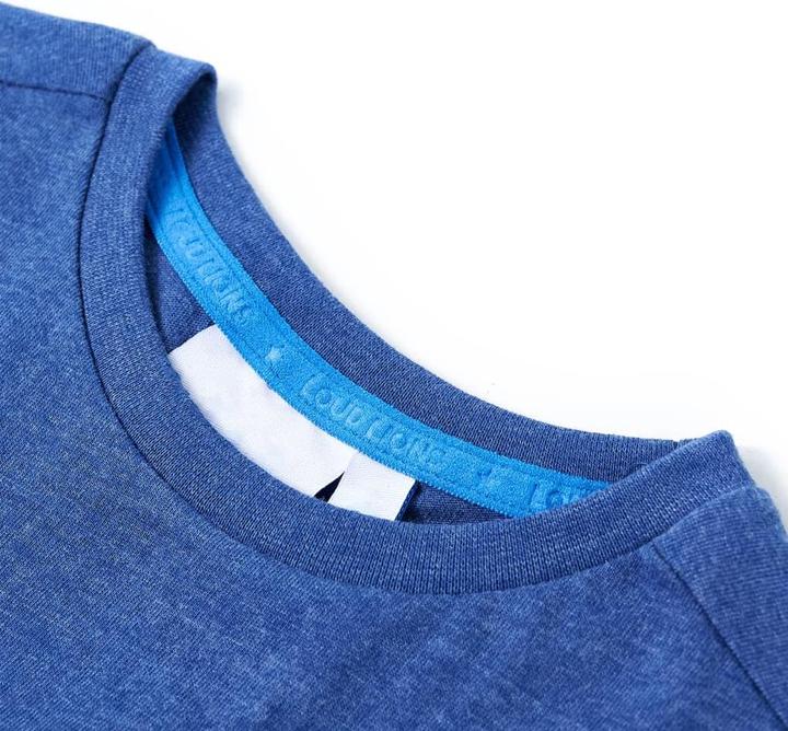 Immagine prodotto VidaXL Maglietta da bambino blu scuro melange 140,Materiale: 80 (140)