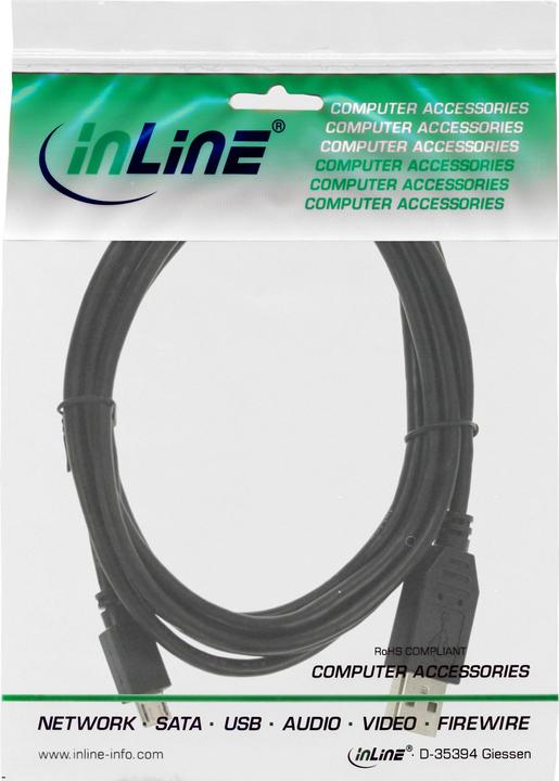 Image du produit InLine Câble Micro-USB 2.0 (3 m, USB 2.0)