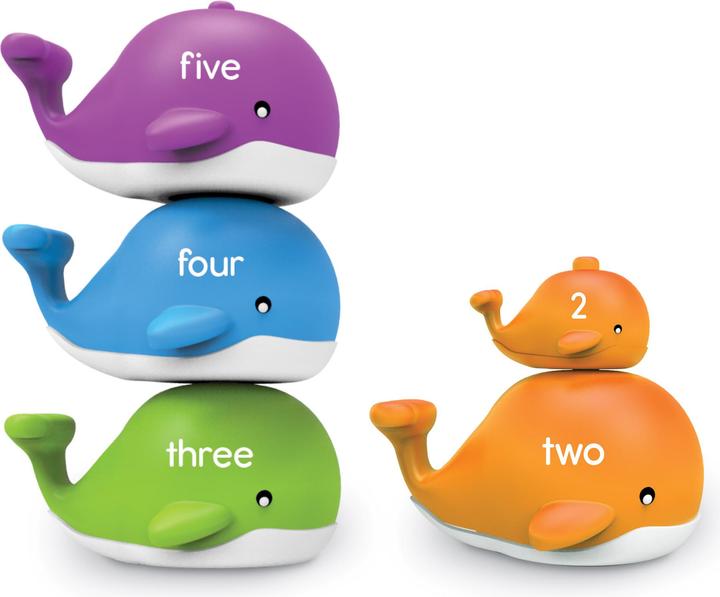 Image du produit Learning Resources Figurines pour apprendre à compter et apprendre les couleurs Baleines