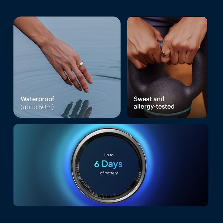 Actual product image Luna Ring Smart Ring (13, Rose gold)