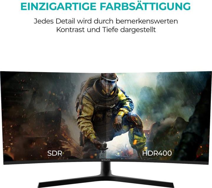 Actual product image Misura High Resolution monitor 34" - 165 Hz BENDED (3440 x 1440 pixels, 34")