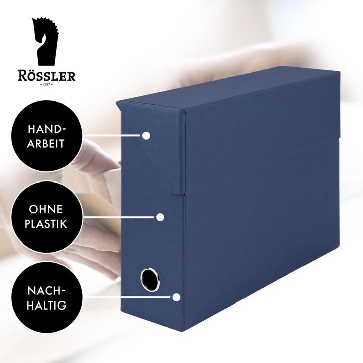 Produktbild Rössler Sammelbox Soho navy (A4)