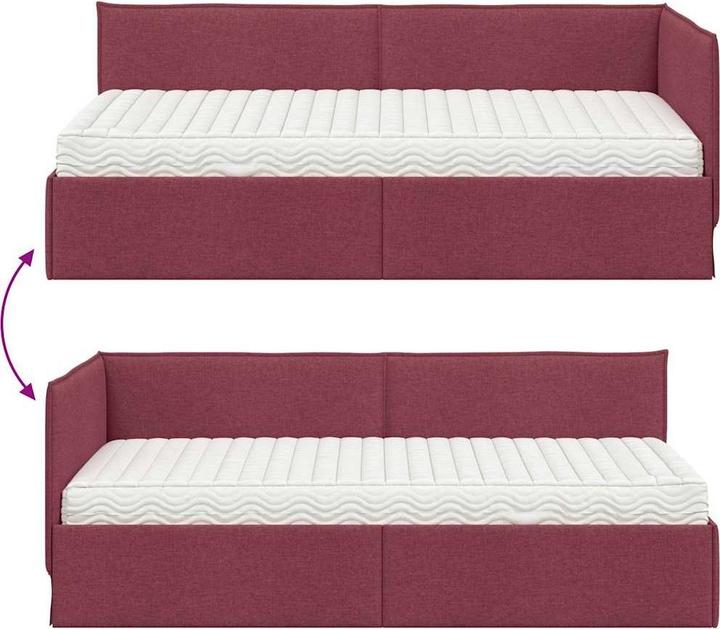 Actual product image vidaXL Eckbett (90 x 200 cm)