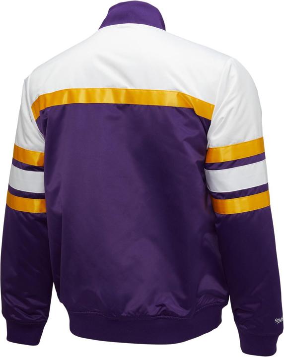 Actual product image Mitchell & Ness M&N Heavyweight Satin Jacket - SCRIPT Los Angeles Lakers - L (L)