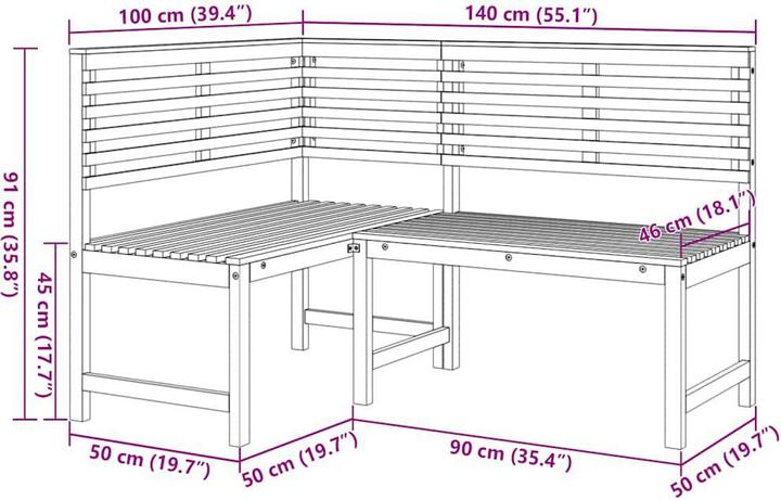 Produktbild vidaXL Eckbank