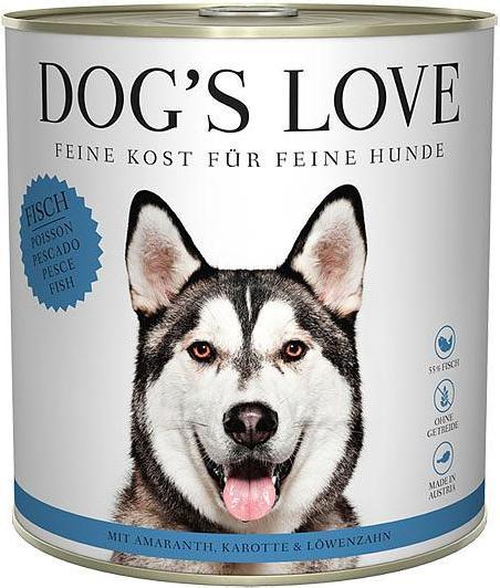 Actual product image Dog's love Adult Fish, Amaranth, Carrot & Dandelion (Adult, 1 pcs., 800 g)