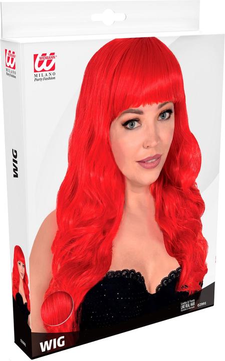 Actual product image Widmann PERÜCKE BELLA ROT in Box