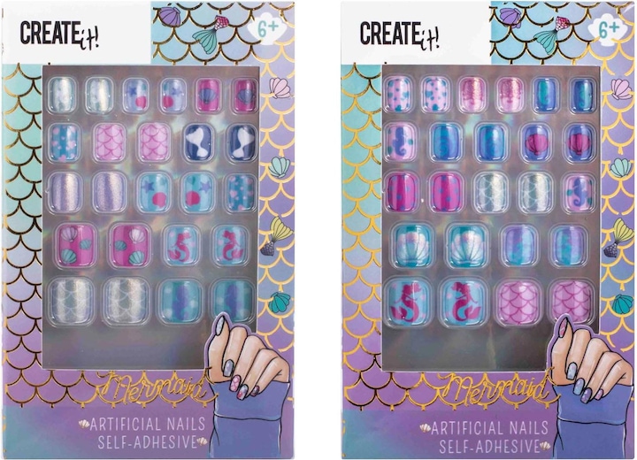 Produktbild Create It! Mermaid -Kunstnägel, selbstklebend