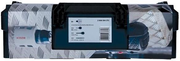 Actual product image Bosch Professional Zubehör 11-piece electrician's set, 1 Progressor for Wood&Metal hole saw (83 mm, 51 mm, 22 mm, 68 mm, 35 mm, 30 mm, 40 mm, 25 mm)