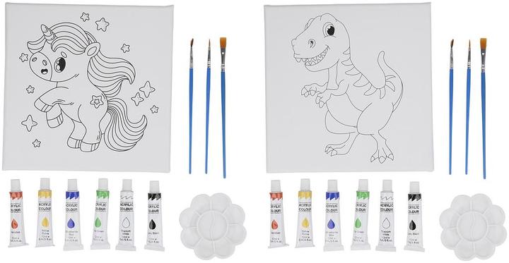 Actual product image Creative kids Canvas paint set FSC Mixed