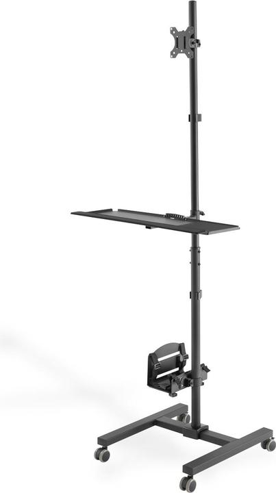 Image du produit Digitus Poste de travail mobile muni d’un réglage en hauteur individuel (Barre, 32", 8 kg)