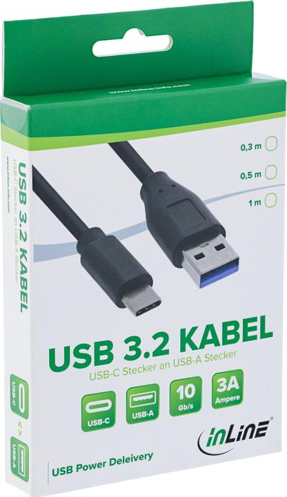 Produktbild InLine USB 3.1 Kabel (0.30 m, USB 3.1)