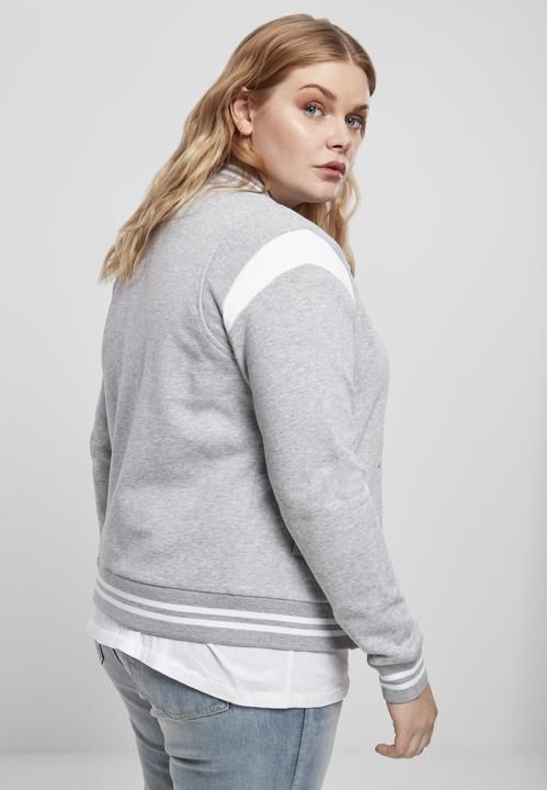 Actual product image Urban Classics Ladies Organic Inset College Sweat Jacket (XS)