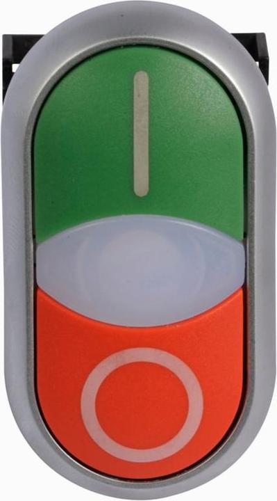Actual product image Eaton Double push-button, RMQ titanium, button I and 284832