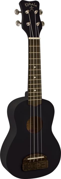 Kohala Ukulele soprano, serie Tiki, nero (Soprano)