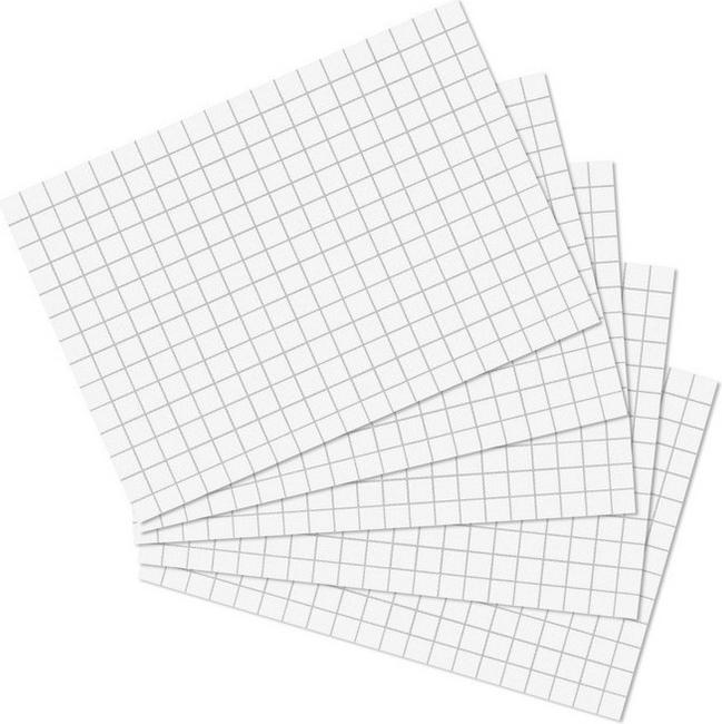 Produktbild Biella Karteikarten kariert A8 (A8, 200x, 200 g/m²)