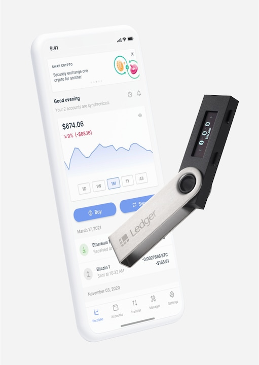 Produktbild Ledger Nano S (Bitcoin, Ether, Litecoin, Bitcoin Cash, Dash, Ethereum Classic, Komodo, Neo, Ripple, Stellar, Ubiq, Vertcoin, Zcash)
