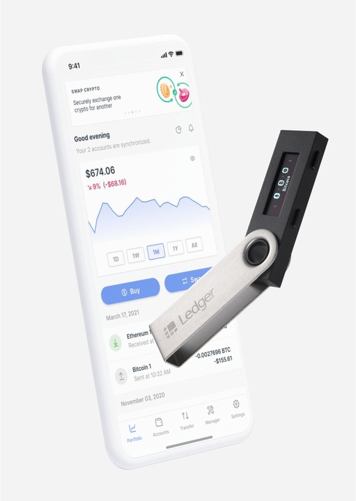 Actual product image Ledger Nano S (Bitcoin, Ether, Litecoin, Bitcoin cash, Dash, Ethereum Classic, Komodo, Neo, Ripple, Stellar, Ubiq, Vertcoin, Zcash)