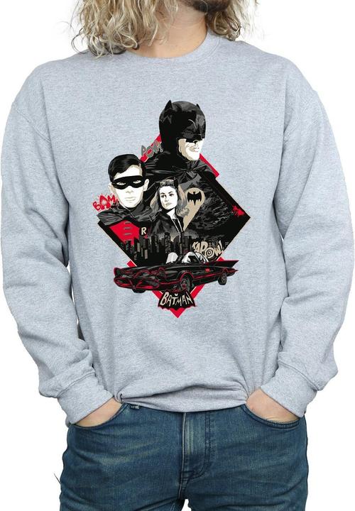 Produktbild Batman TV Serie Charakter Skyline Baumwolle Sweatshirt (3XL)