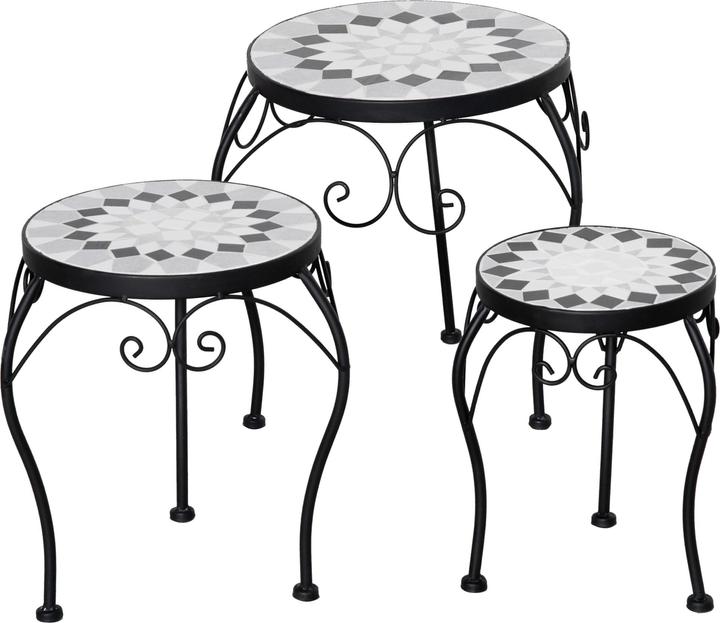 Actual product image Outsunny Flower stand with metal frame