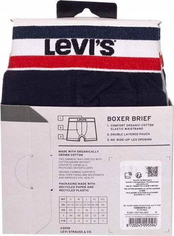 Immagine prodotto Levis Boxershorts Casual Stretch MEN SPRTSWR LOGO BOXER BRIEF 3P (M, confezione da 3)
