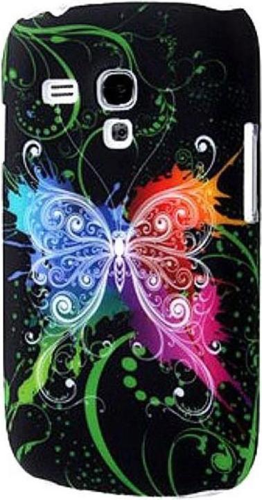 Produktbild König Design Schutzhülle Hard Case Hülle für Handy Samsung Galaxy S3 mini i8190 / i8195 / i8200 Schmetterling (Samsung Galaxy S3 Mini)