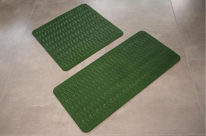 Produktbild Ridder Badewanneneinlage Playa 38 x 80 cm, Dunkelgrün (38 x 80 cm)
