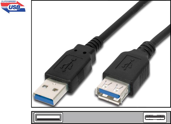 Produktbild Assmann USB Verlängerung (3 m, USB 3.2 Gen 1, 4.50 W)