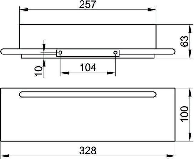 Image du produit Keuco Tablette de douche EDITION 400 (10 x 32.80 x 6.30 cm)