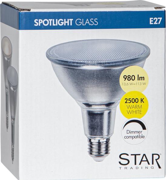 Image du produit Star Trading Ampoule LED E27 PAR38 Spotlight Verre (E27, 1100 lm, 1x)