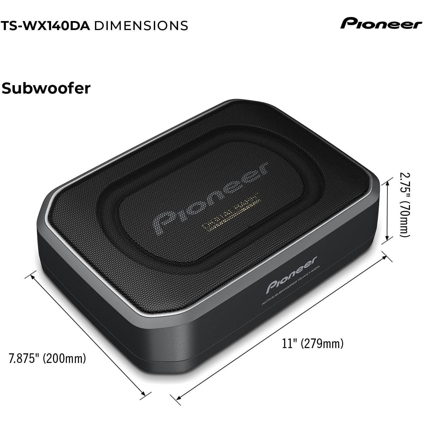 Pioneer, Subwoofer HiFi auto, TS-WX140DA (170 W)