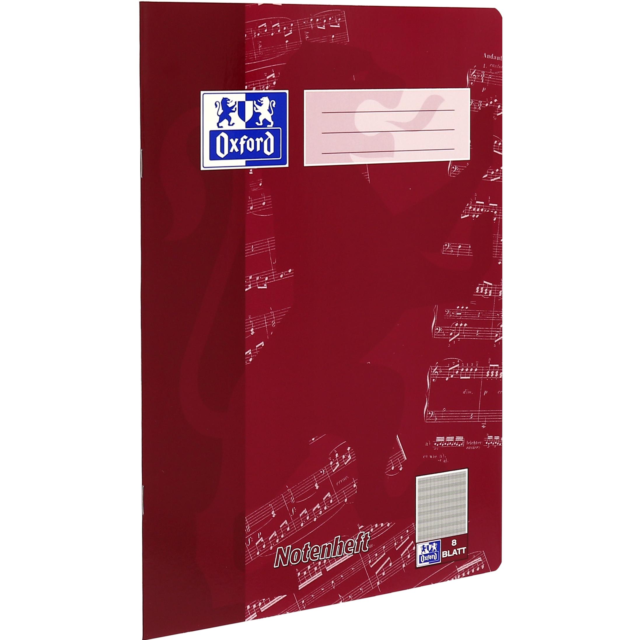 Thumbnail - Oxford, Heft + Block, Notenheft A4 (A4, Liniert, Harter Einband)