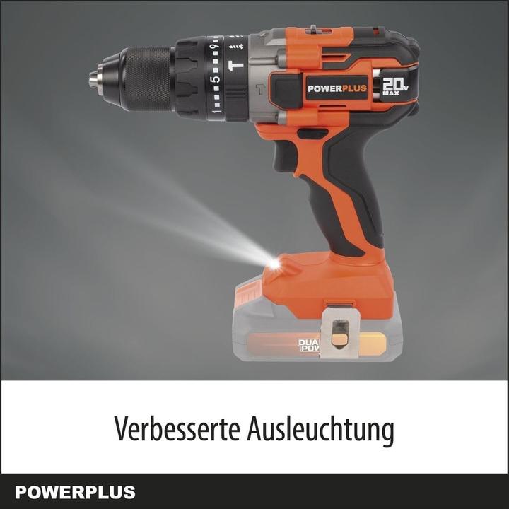 Produktbild Powerplus Dual Power Schlagbohrmaschine, -schrauber 20V 50Nm - exkl. Akku und Ladegerät
