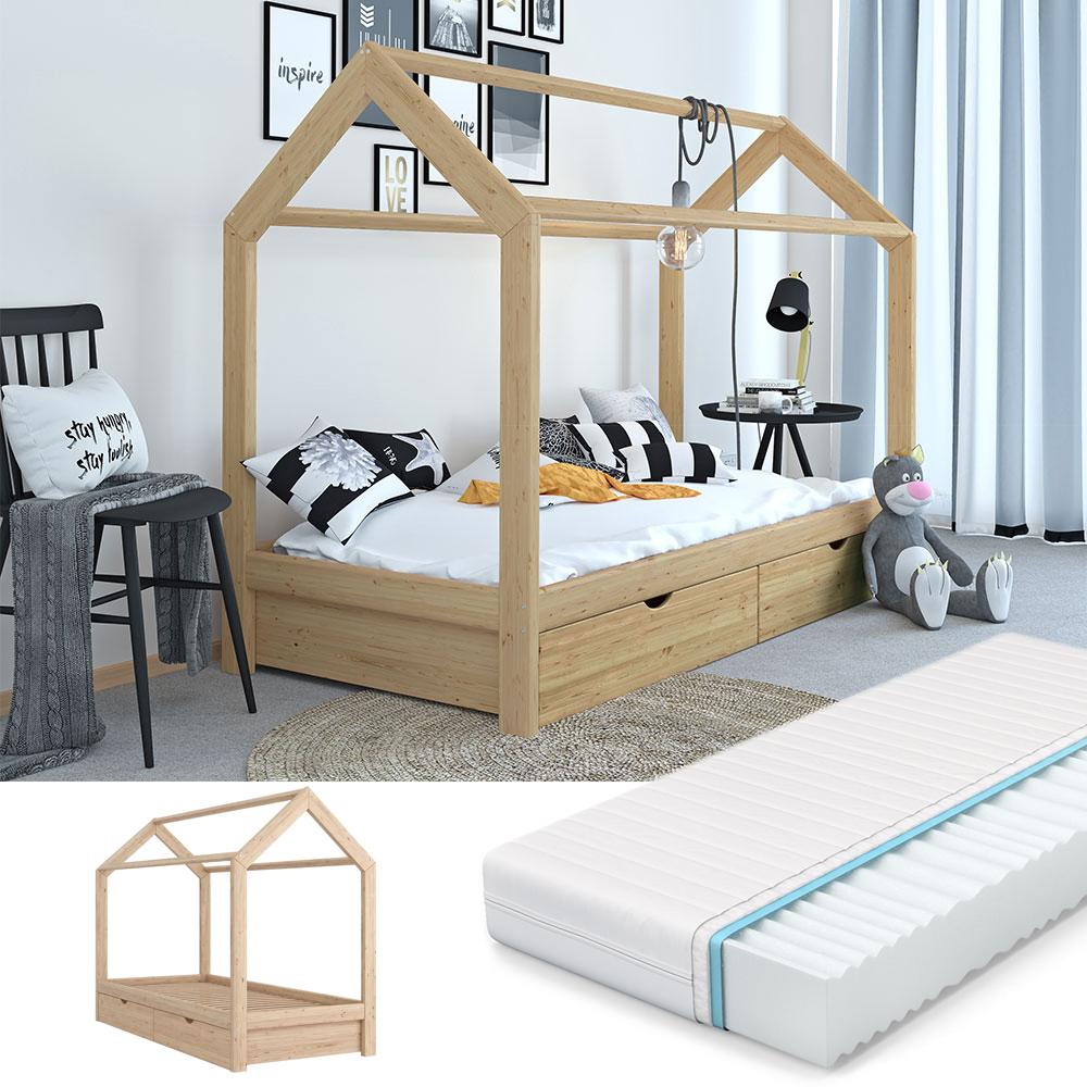 Thumbnail - VitaliSpa, Kinderbett, Hausbett Wiki (90 x 200 cm)