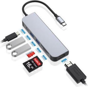 Produktbild Conceptronic DONN02G (USB-C, 6 Ports)