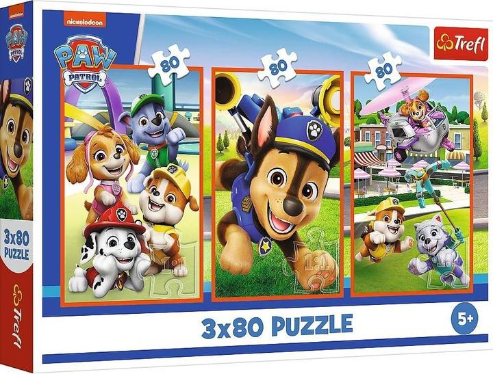 Image du produit Trefl Puzzle 3 x 80 – Paw Patrol (80 pièces)