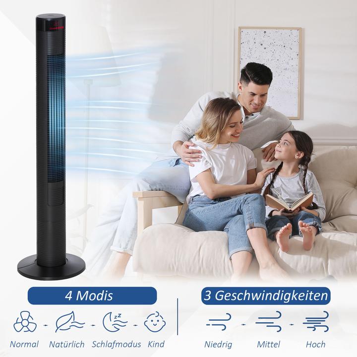 Produktbild Homcom Turmventilator mit Fernbedienung